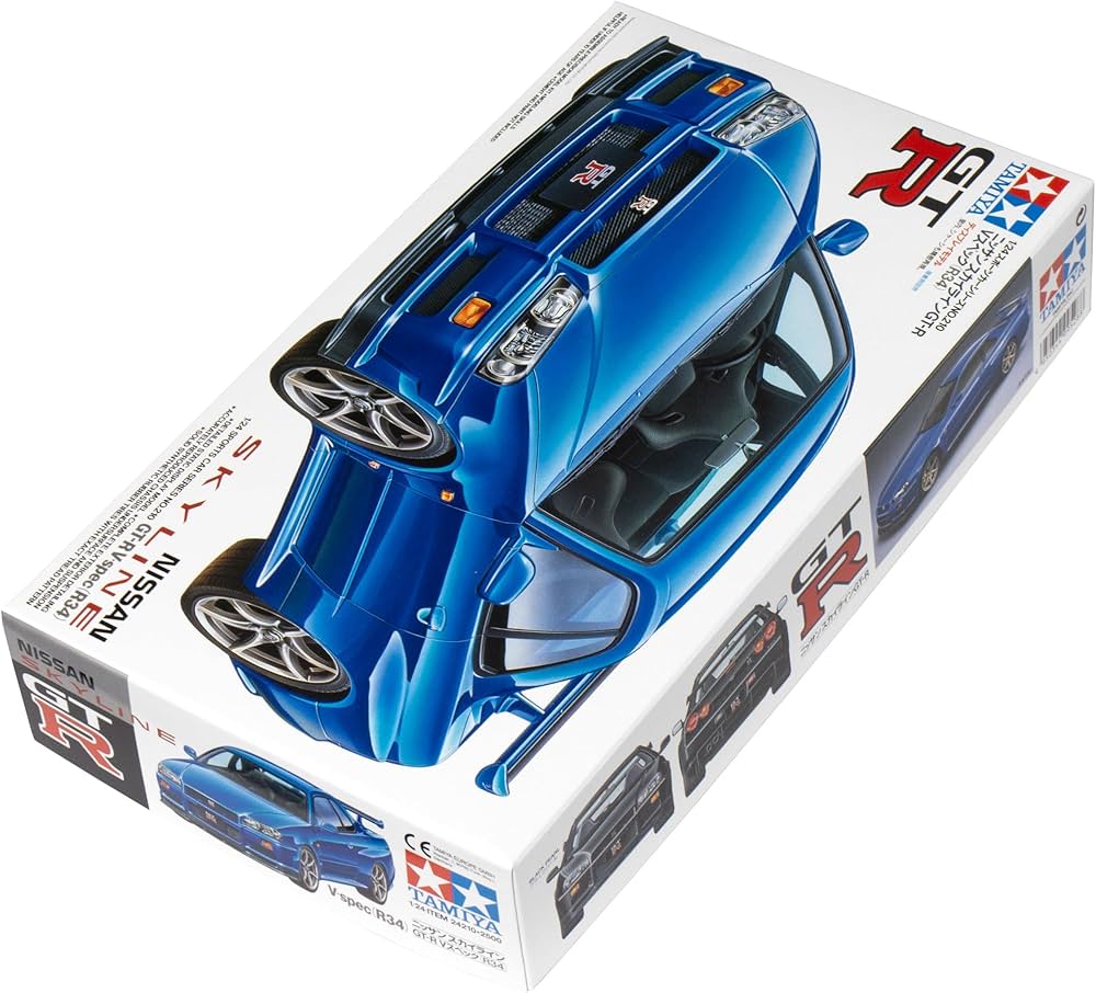 Brand: TAMIYA
Tamiya Nissan Skyline GT-R R34 V-Spec 1:24 Model Assembly Kit Car