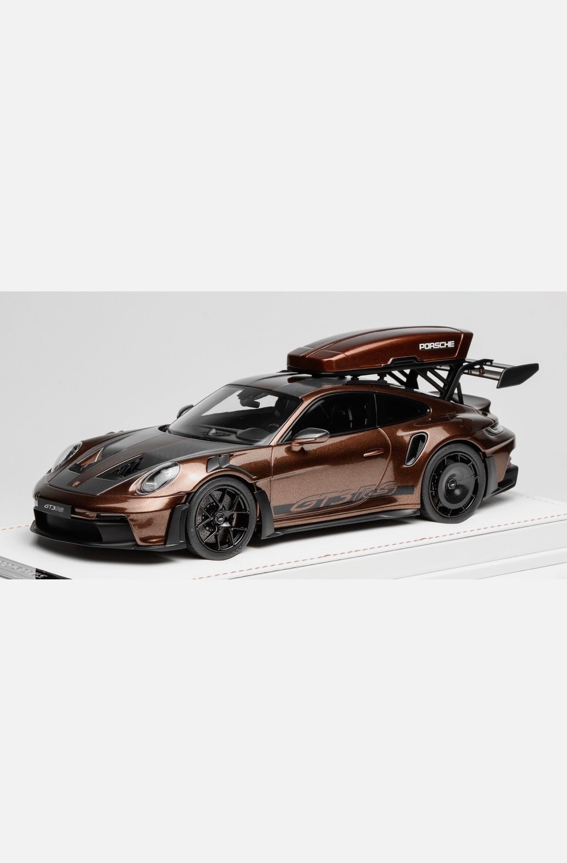 1/18 Ivy Porsche 911 GT3 RS with Luggage Rack Brown / Black Stripe 15 pcs B2