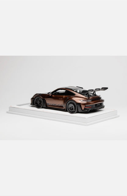 1/18 Ivy Porsche 911 GT3 RS with Luggage Rack Brown / Black Stripe 15 pcs B2